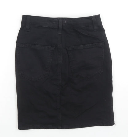 Womens UK Size 6 Topshop A-Line Denim Skirt