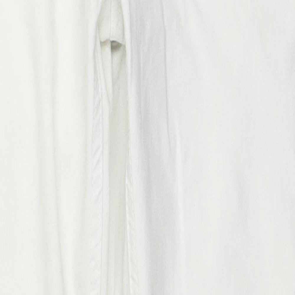 Cotton On Womens White Cotton Skinny Jeans Size 12 L27 in Regular Zip