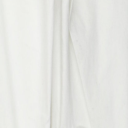 Cotton On Womens White Cotton Skinny Jeans Size 12 L27 in Regular Zip