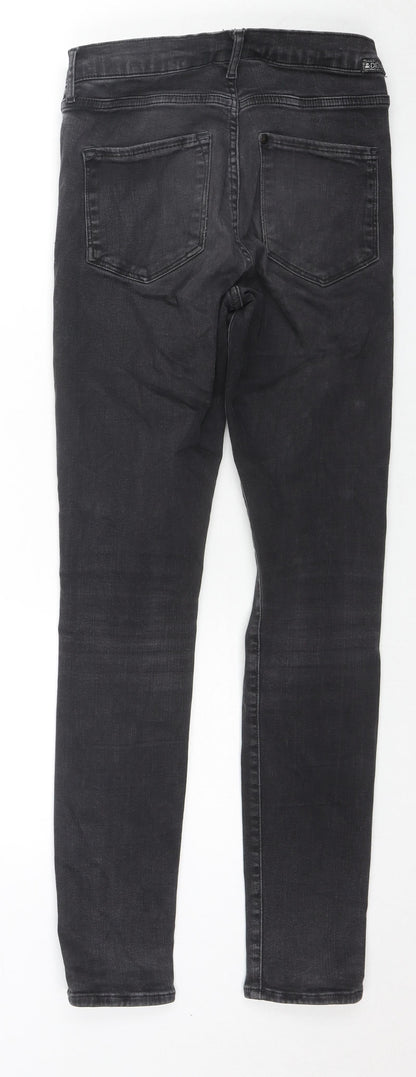 Womens UK Size 28 in H&M Regular Fit Skinny Black Jeans