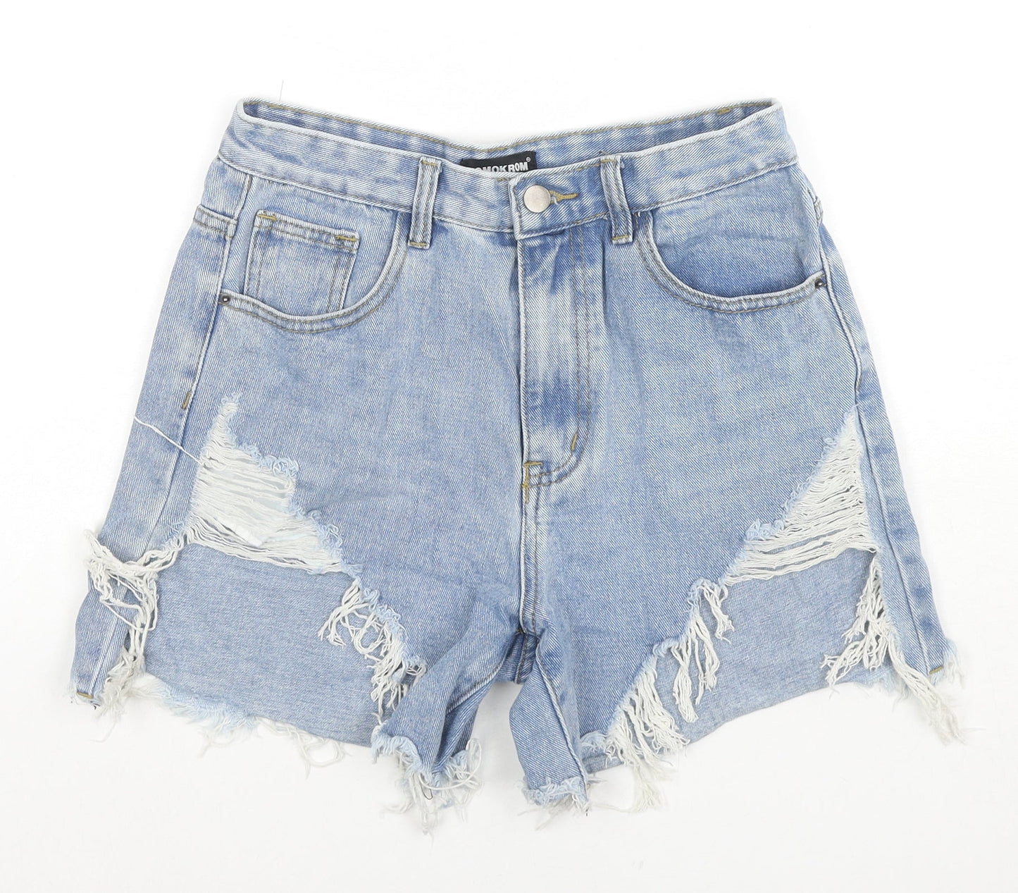Womens UK Size 10 Momokrom Regular Fit Cut-Off Shorts