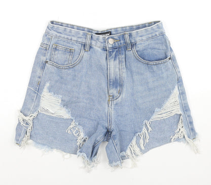 Womens UK Size 10 Momokrom Regular Fit Cut-Off Shorts