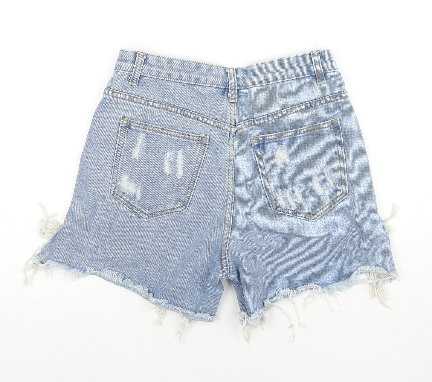 Womens UK Size 10 Momokrom Regular Fit Cut-Off Shorts