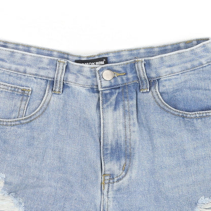 Womens UK Size 10 Momokrom Regular Fit Cut-Off Shorts