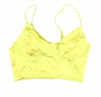Womens UK Size M Zara Green Camisole Tank