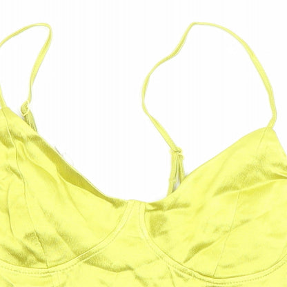 Womens UK Size M Zara Green Camisole Tank