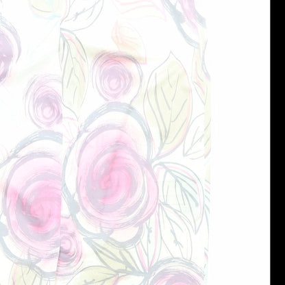 Coast Womens Ivory Floral Cotton Straight & Pencil Skirt Size 10 Zip