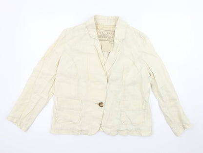 Womens UK Size 10 River Island Ivory Jacket