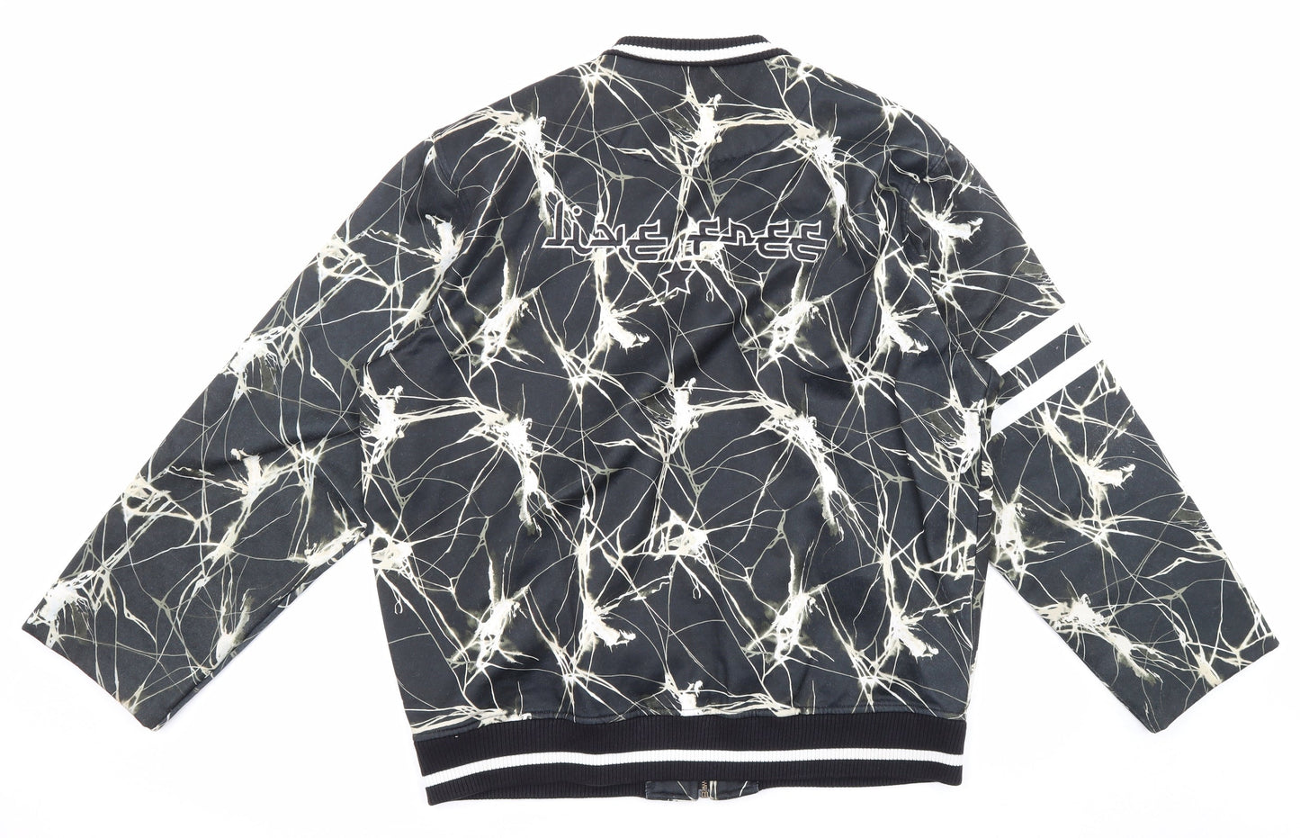 Ascend Mens Black Bomber Jacket Jacket Size 2XL Zip - Fusion