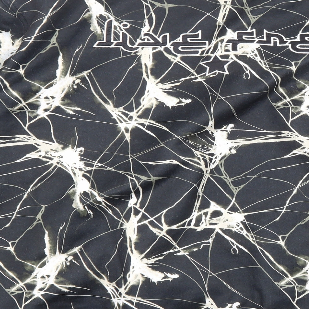 Ascend Mens Black Bomber Jacket Jacket Size 2XL Zip - Fusion