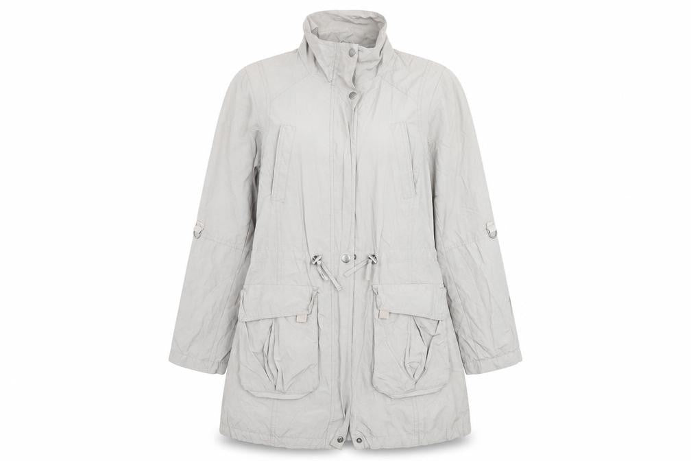 Womens UK Size 14 Indigo Grey Anorak Coat