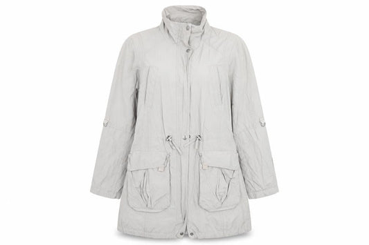 Womens UK Size 14 Indigo Grey Anorak Coat