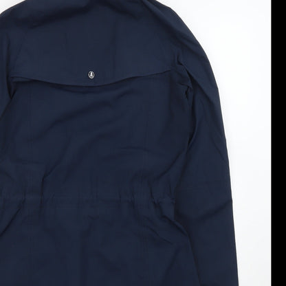 Barbara Womens Blue Jacket Size 10 Zip