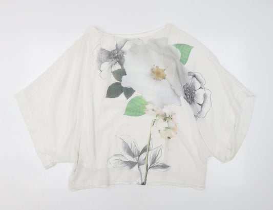 Womens UK Size S Phase Eight White Basic Blouse