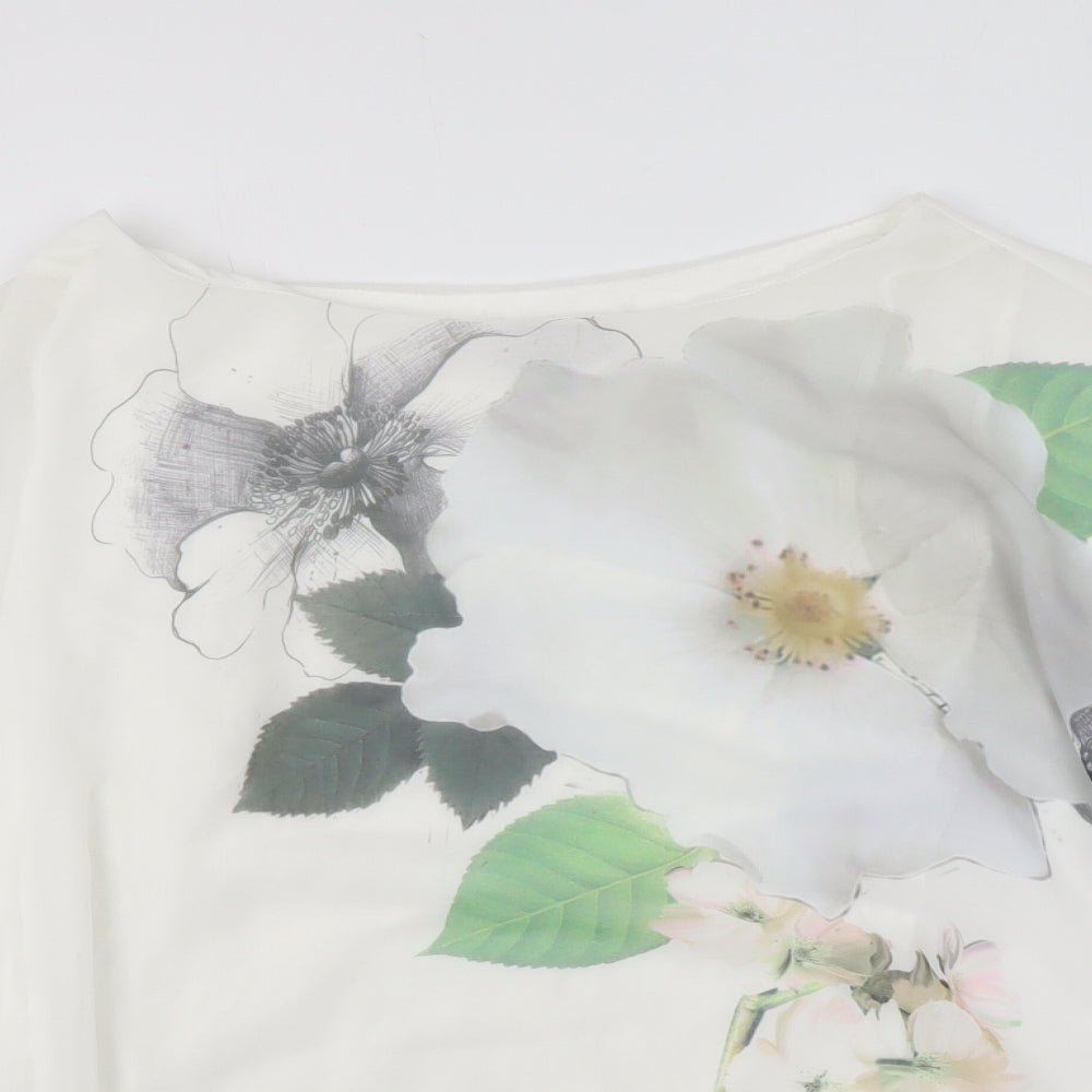 Womens UK Size S Phase Eight White Basic Blouse