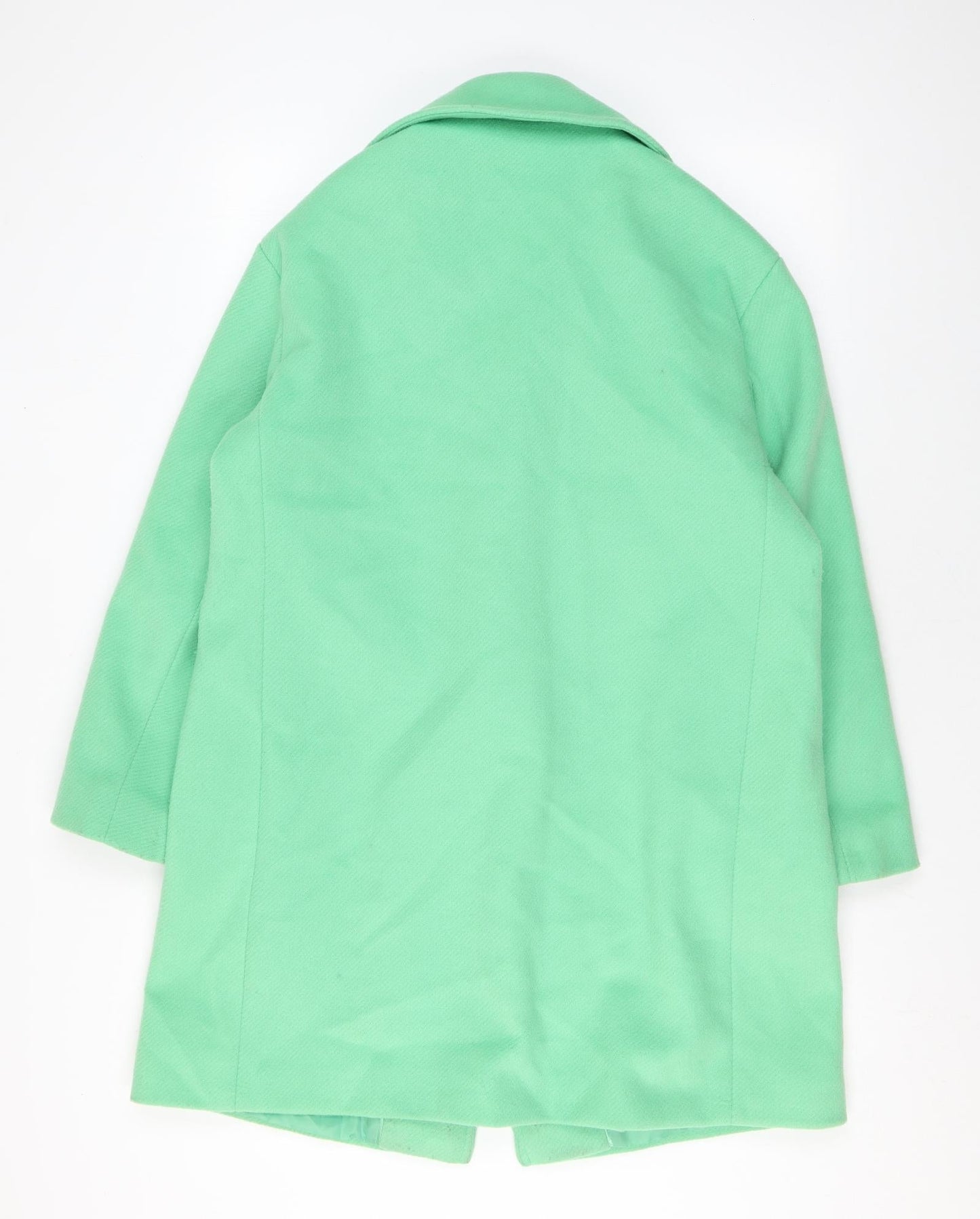 Womens UK Size 12 Marks and Spencer Green Overcoat