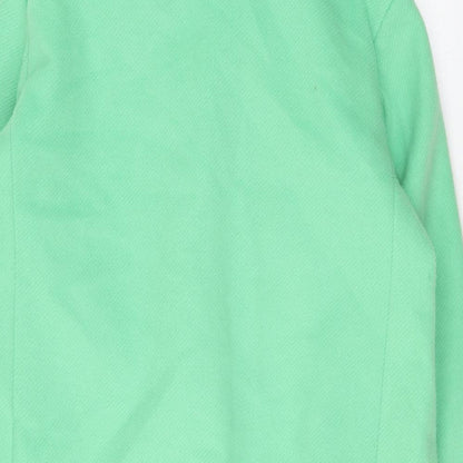 Womens UK Size 12 Marks and Spencer Green Overcoat
