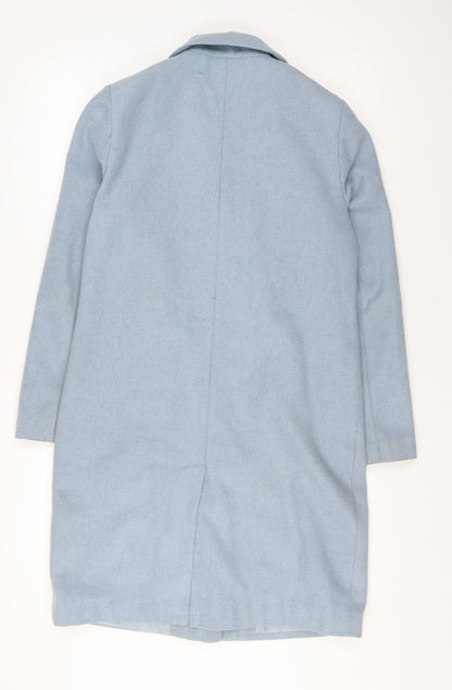 Womens UK Size 10 New Look Blue Overcoat