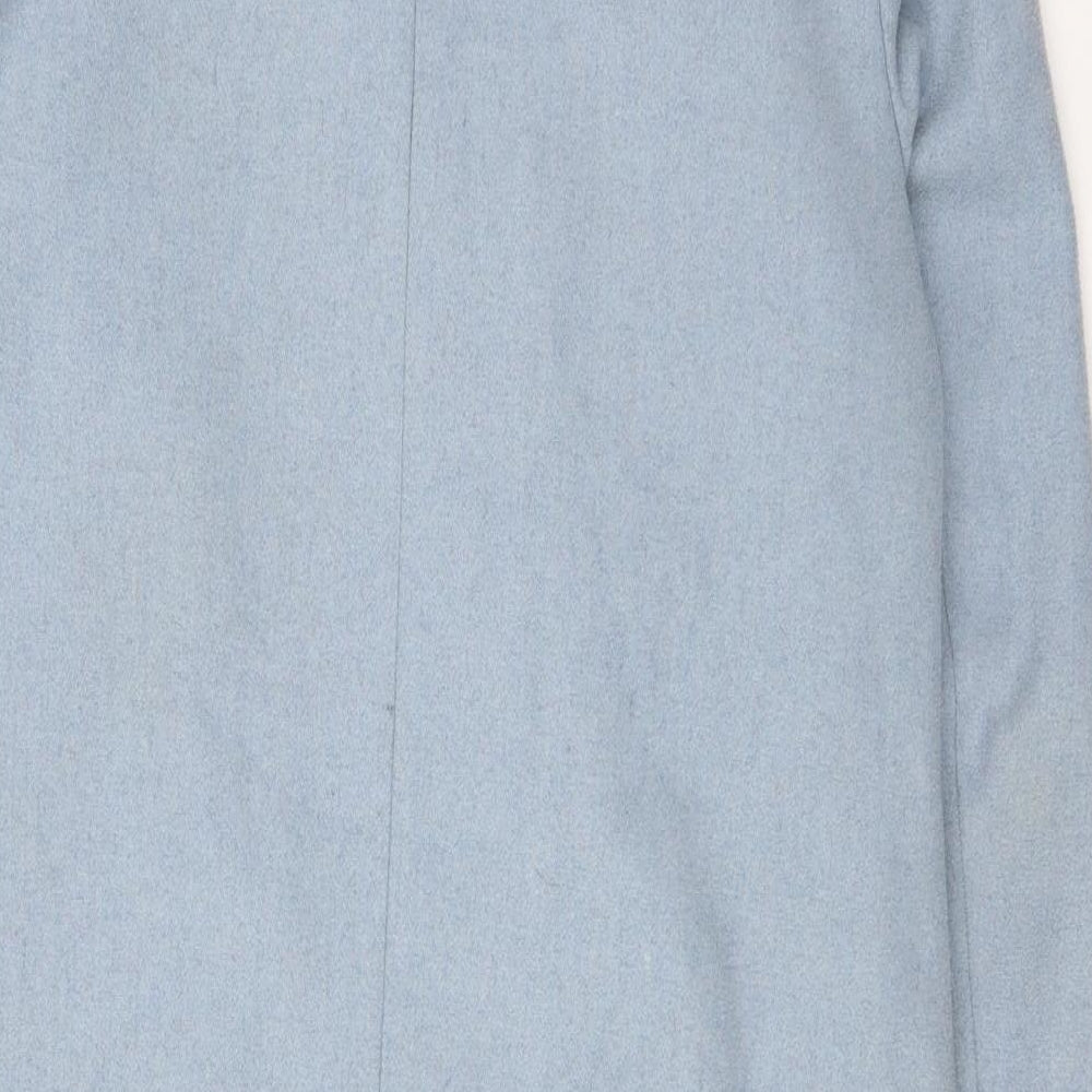 Womens UK Size 10 New Look Blue Overcoat