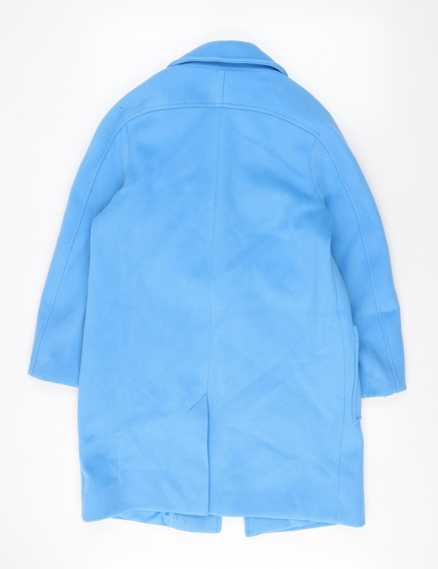 Womens UK Size 10 Marks and Spencer Blue Overcoat