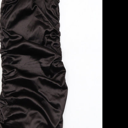 Divided by H&M Womens Black Polyester Mini Size XS Square Neck Pullover