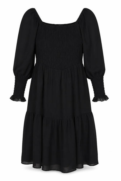 Quiz Womens Black Polyester A-Line Size 14 Off the Shoulder Pullover