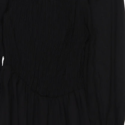 Quiz Womens Black Polyester A-Line Size 14 Off the Shoulder Pullover