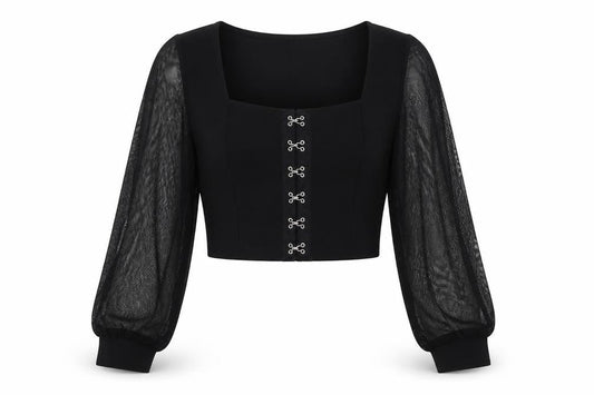 Womens UK Size 10 I SAW IT FIRST Black Basic Blouse
