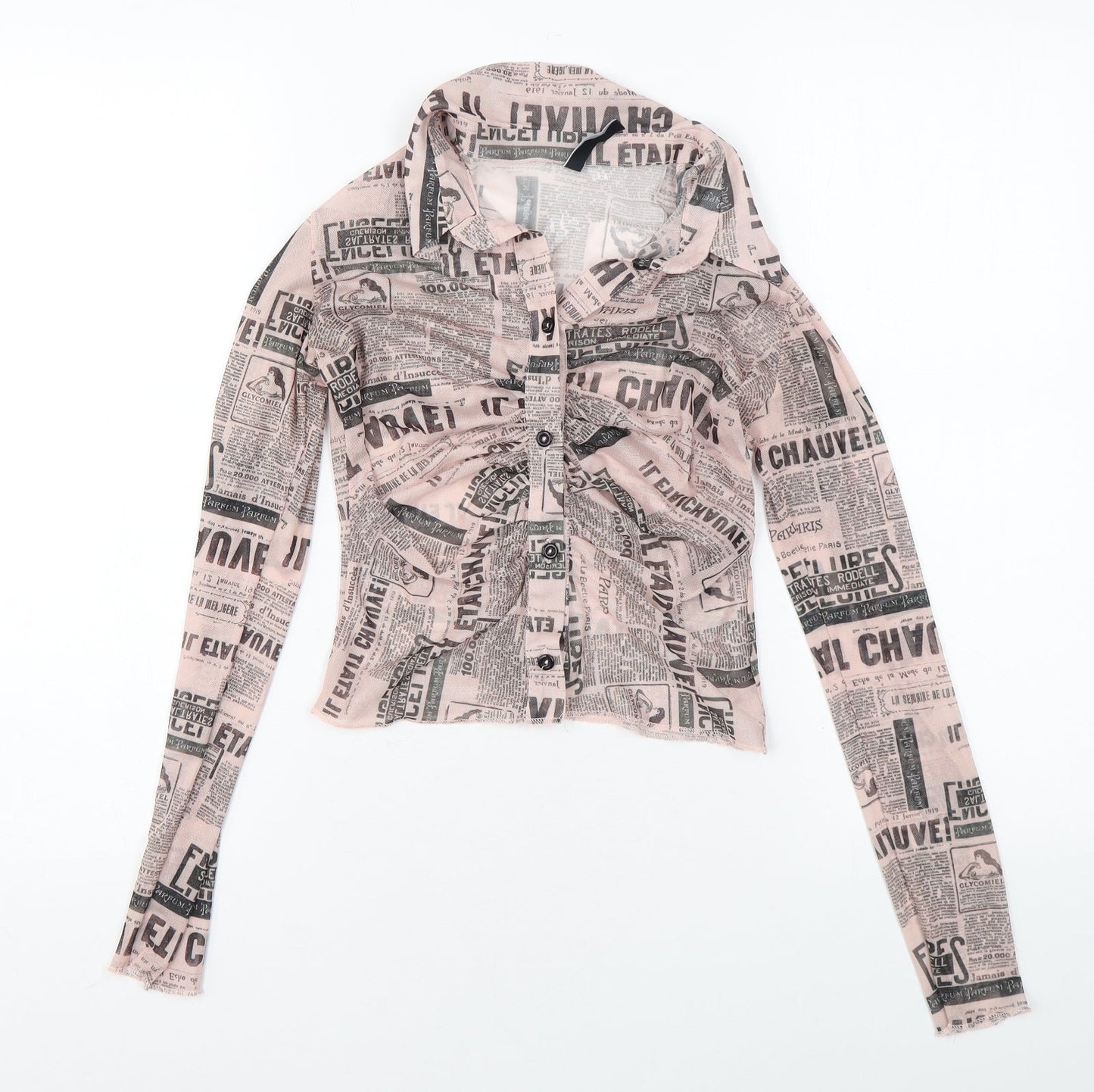 Womens UK Size 8 As You Pink Basic Button-Up