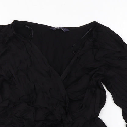 Womens UK Size 10 Marks and Spencer Black Basic Blouse