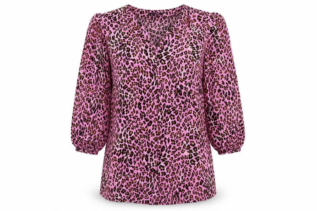 Womens UK Size 8 Marks and Spencer Pink Basic Button-Up