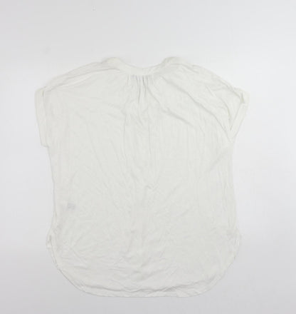 Womens UK Size 10 Marks and Spencer Ivory Basic Blouse