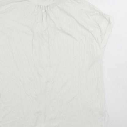 Womens UK Size 10 Marks and Spencer Ivory Basic Blouse