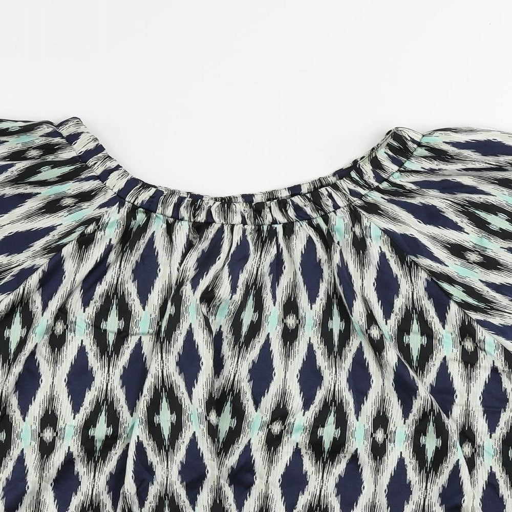 Womens UK Size 8 Marks and Spencer Multicoloured Basic Blouse