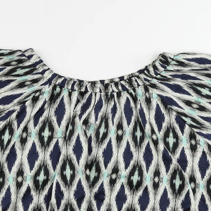 Womens UK Size 8 Marks and Spencer Multicoloured Basic Blouse