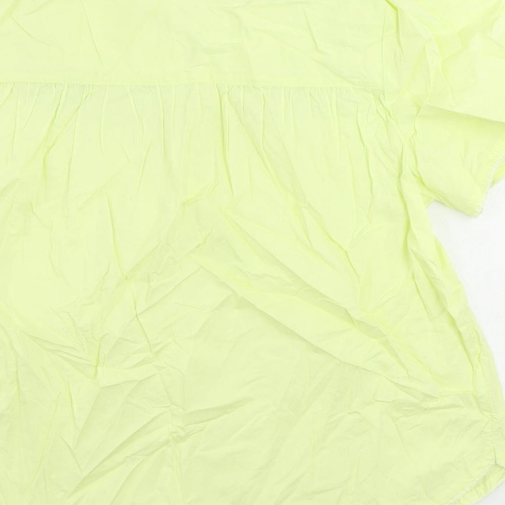 Womens UK Size 12 Marks and Spencer Yellow Basic Blouse