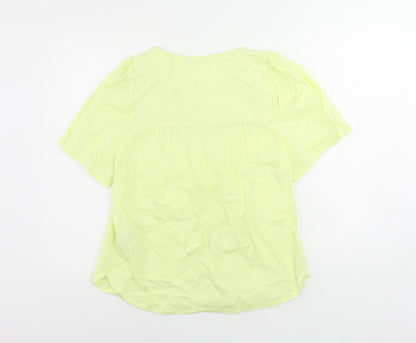 Womens UK Size 10 Marks and Spencer Yellow Basic Blouse