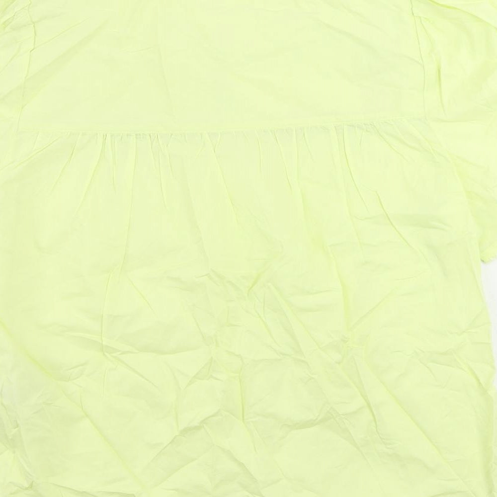 Womens UK Size 10 Marks and Spencer Yellow Basic Blouse