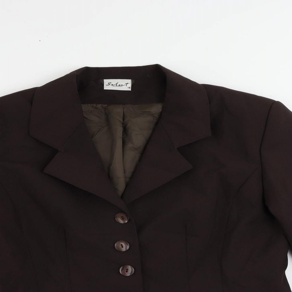 Womens UK Size 12 Select Brown Jacket