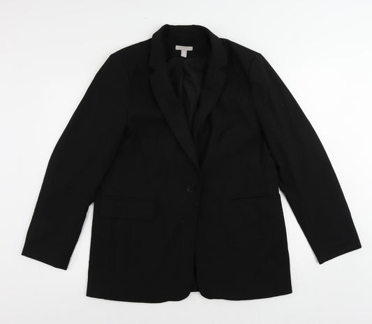 Womens UK Size M H&M Black Jacket