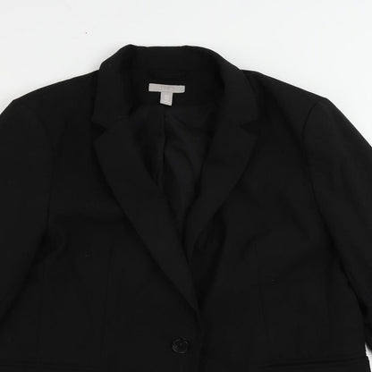 Womens UK Size M H&M Black Jacket