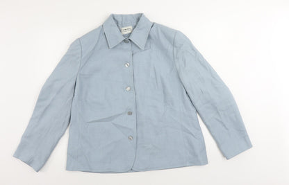 Smith Collection Womens Blue Jacket Blazer Size 20 Button