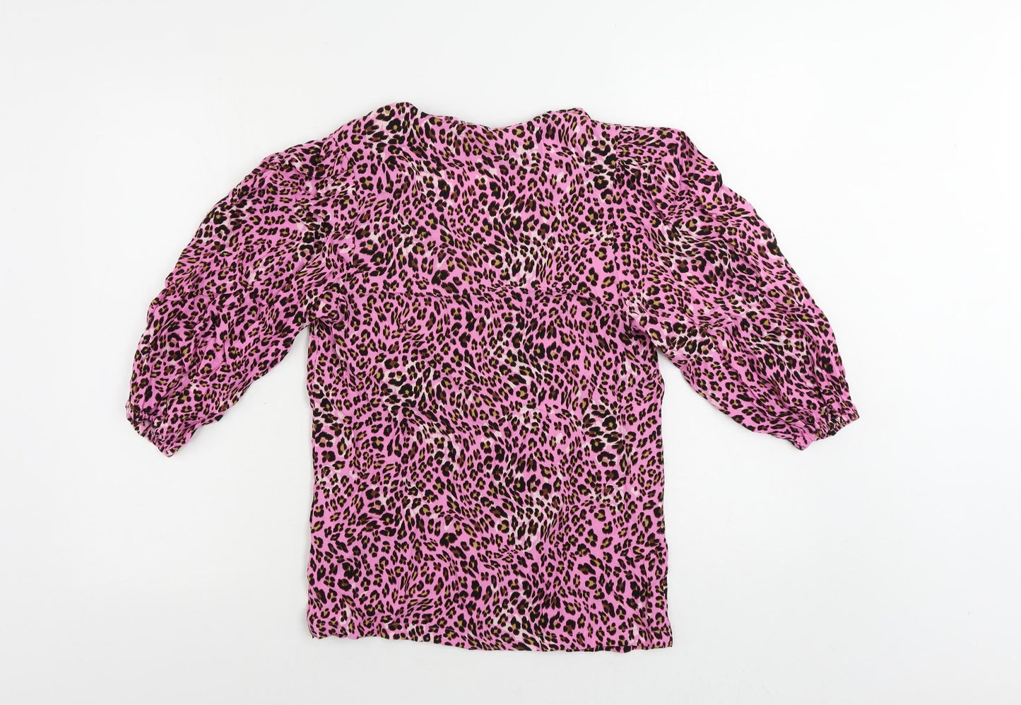 Womens UK Size 6 Marks and Spencer Pink Basic Button-Up