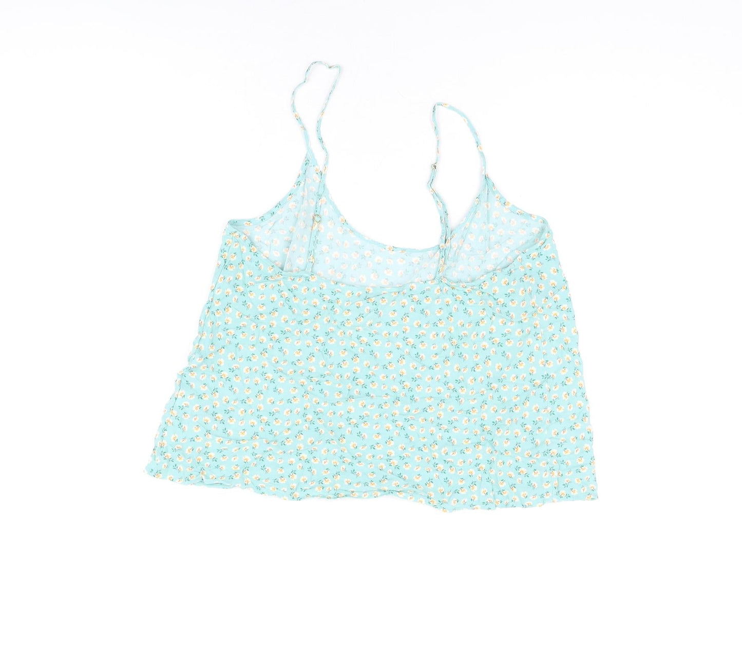 Womens UK Size 14 Marks and Spencer Green Camisole T-Shirt
