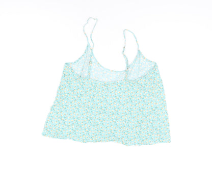 Womens UK Size 14 Marks and Spencer Green Camisole T-Shirt