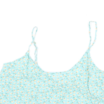 Womens UK Size 14 Marks and Spencer Green Camisole T-Shirt
