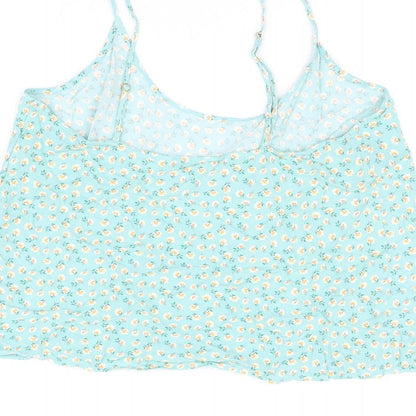 Womens UK Size 14 Marks and Spencer Green Camisole T-Shirt