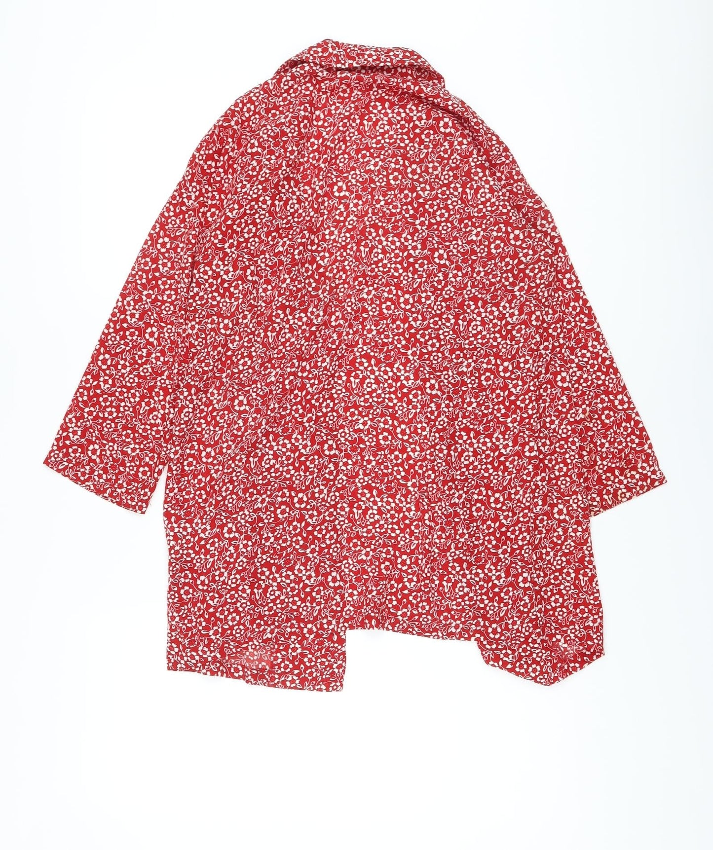 Womens UK Size 6 VILA Red Kimono Blouse