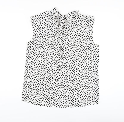 Womens UK Size 12 NEXT White Basic Blouse