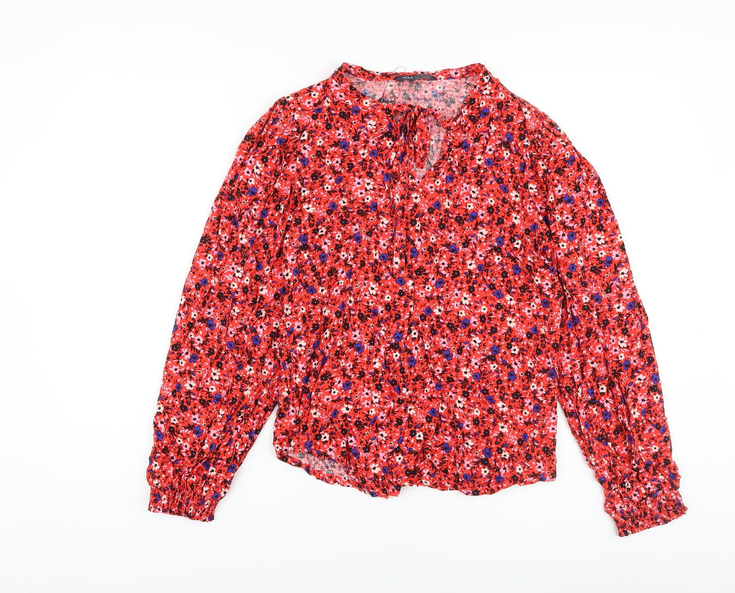 Womens UK Size 6 Marks and Spencer Red Basic Blouse